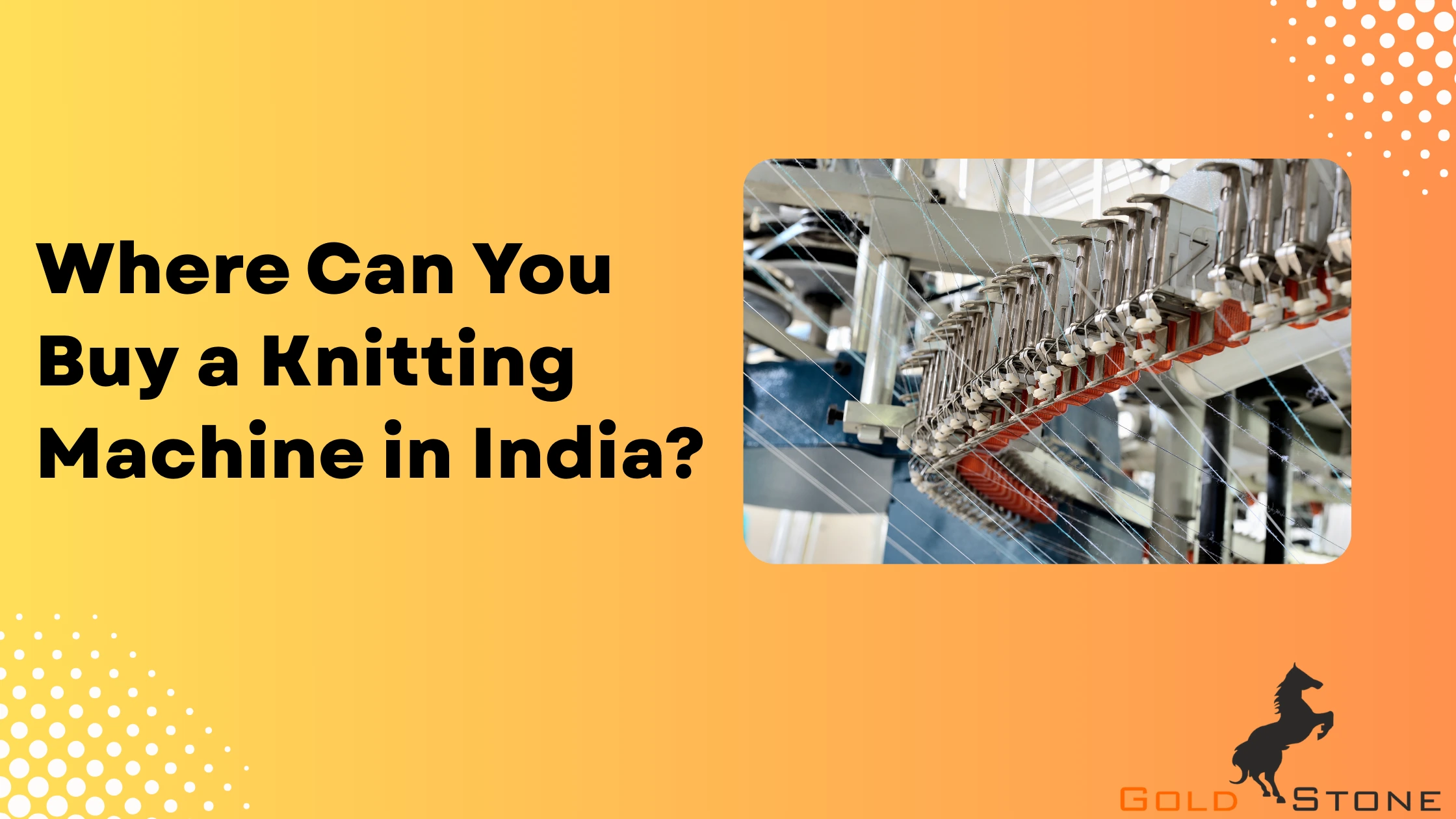 BWhere Can You Buy a Knitting Machine in India?